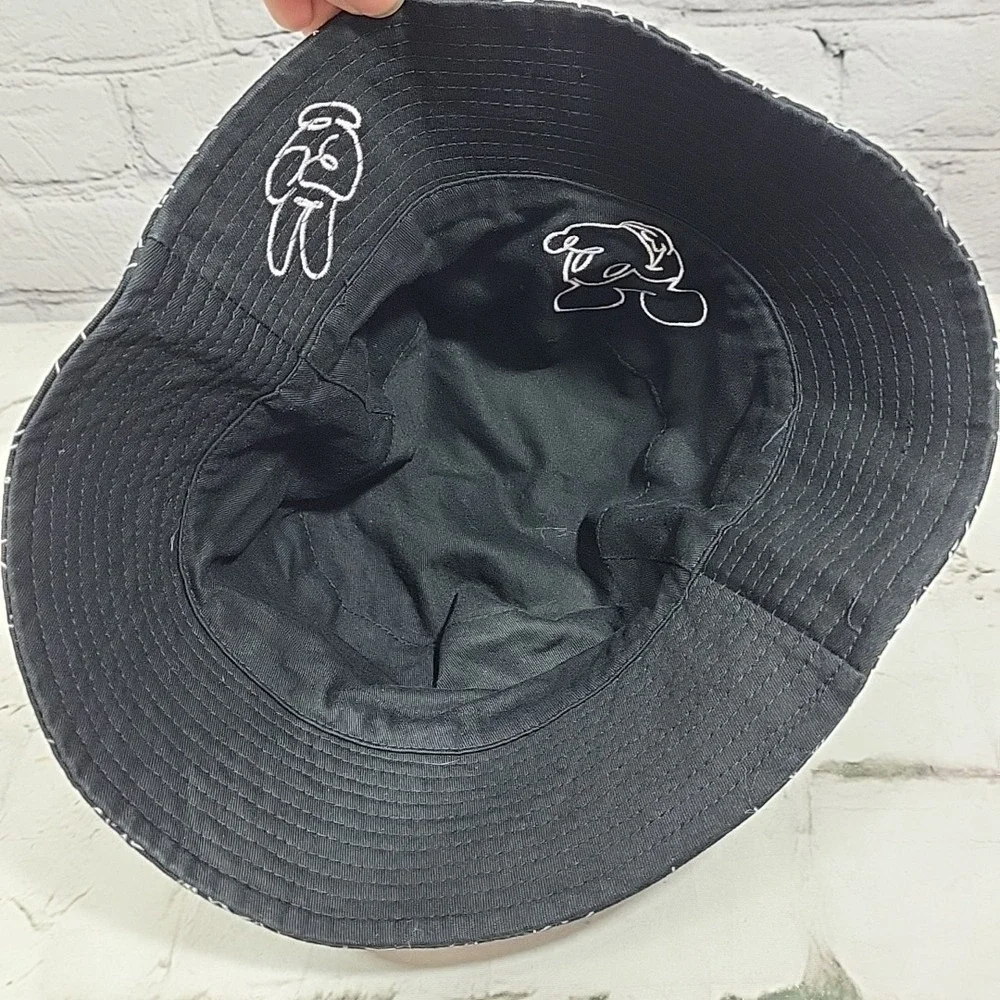 Disney Parks Mickey Mouse Allover Reversible Black‎ Youth Bucket Hat